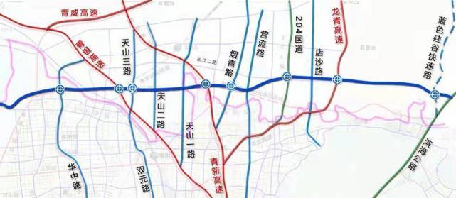 蓝谷至胶东机场快速通道即墨城阳段通过专家审查，力争年内尽早开建